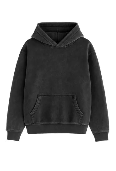 Sudadera oversize negra, vista delantera